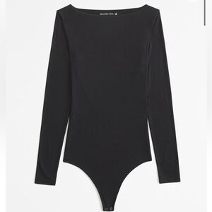Abercrombie & Fitch Boatneck long sleeve bodysuit